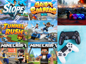 Iconic browser games in one vibrant banner